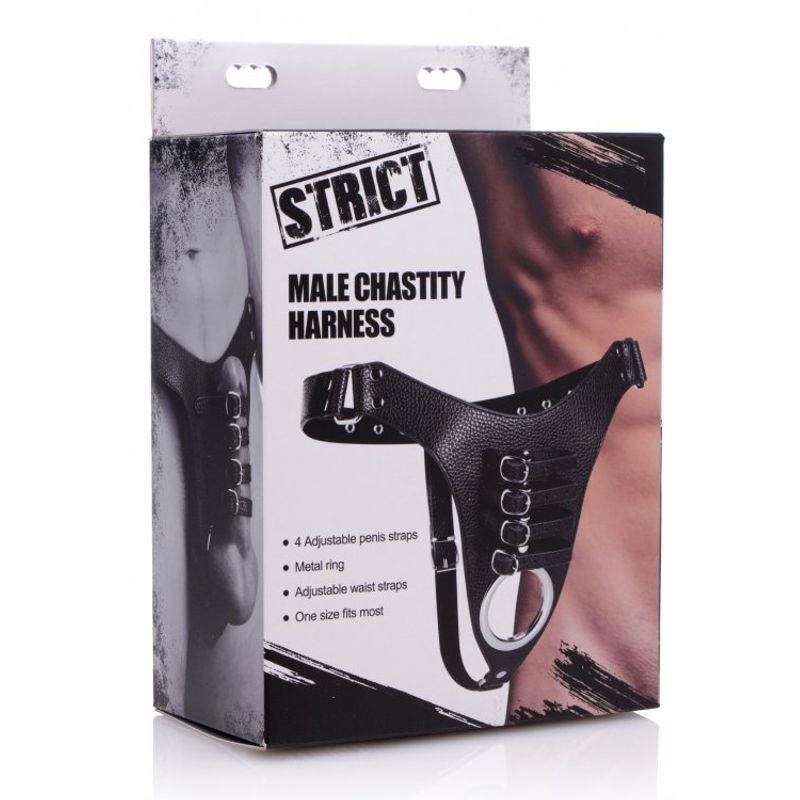 Male Chastity Harness for BDSM Control and Pleasure > Bondage Gear > Male Chastity - Tophatter Daily Deals