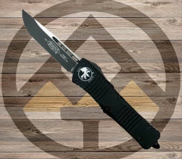 Microtech - Combat Troodon S/E Black Tactical Standard Automatic Knives - Tophatter Daily Deals