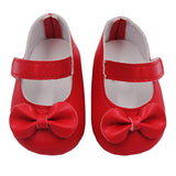 18 Inch American Girl Doll Shoes Solid Color Bow Shoes Red 18 inches 0 - Tophatter Daily Deals