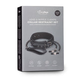 Collar With Nipple Chains Made From Faux Leather > Bondage Gear > Collars & Leashes - Tophatter Daily Deals