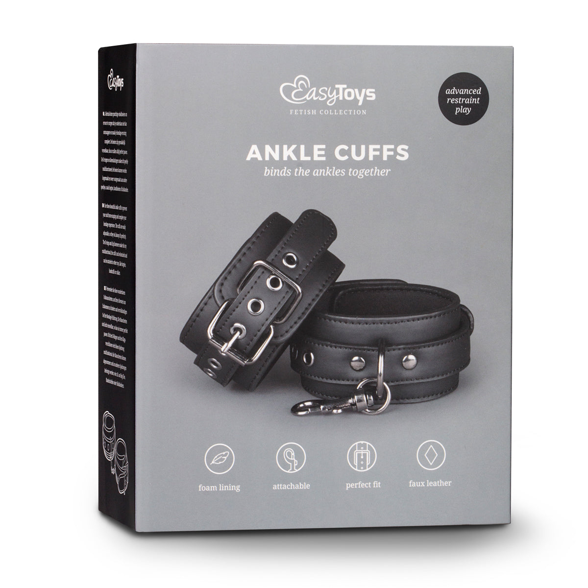 Adjustable Ankle Cuffs Black for Comfort and Control > Bondage Gear > Restraints - Tophatter Daily Deals
