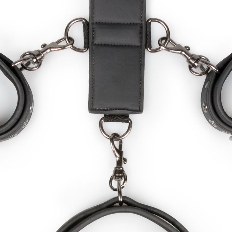 Neck and Wrist Restraint Bondage Kit with Harness Strap Handcuffs and Collar > Bondage Gear > Restraints - Tophatter Daily Deals