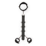 Neck and Wrist Restraint Bondage Kit with Harness Strap Handcuffs and Collar > Bondage Gear > Restraints - Tophatter Daily Deals