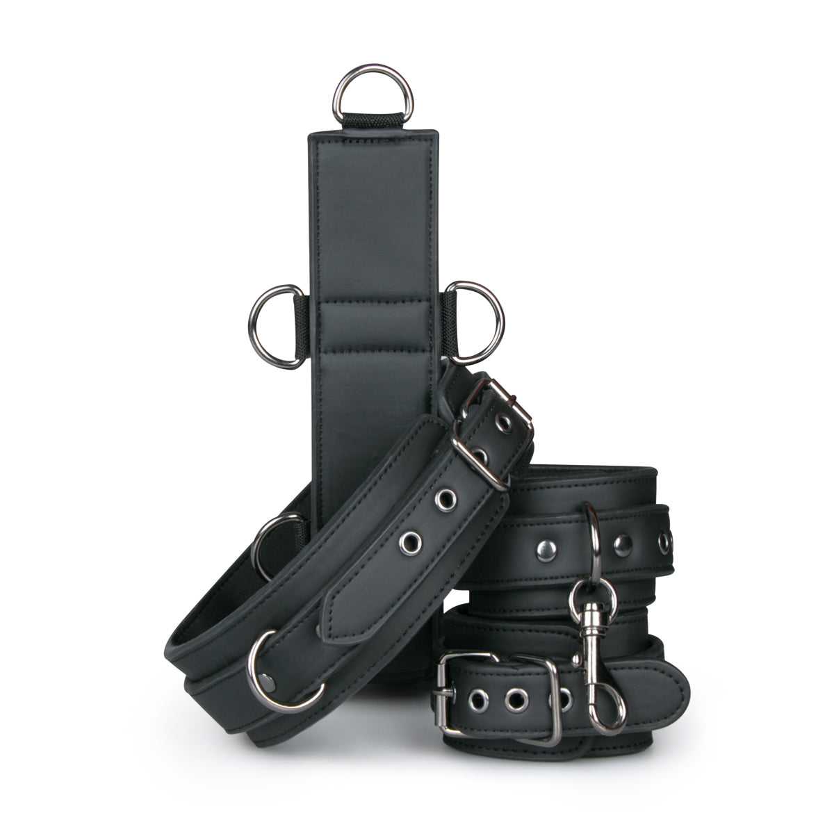 Neck and Wrist Restraint Bondage Kit with Harness Strap Handcuffs and Collar > Bondage Gear > Restraints - Tophatter Daily Deals