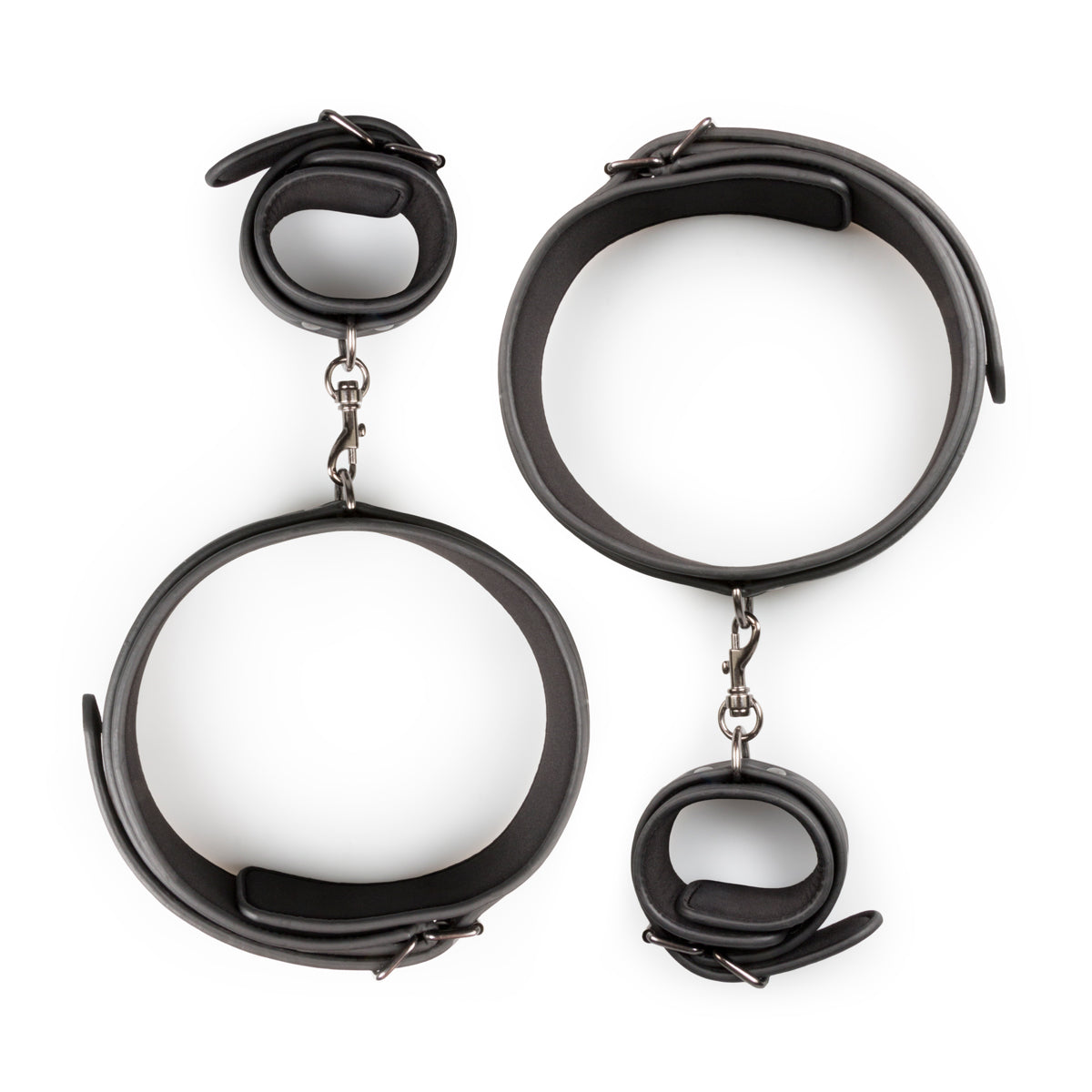 Thigh and Wrist Cuff Set – Durable Faux Leather BDSM Restraint Accessory > Bondage Gear > Restraints - Tophatter Daily Deals