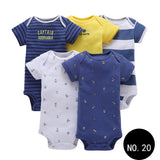 Baby Short Climb 5-piece Romper Boys and Girls Cotton One-piece Rompers 20Style Q5pcs 0 - Tophatter Daily Deals