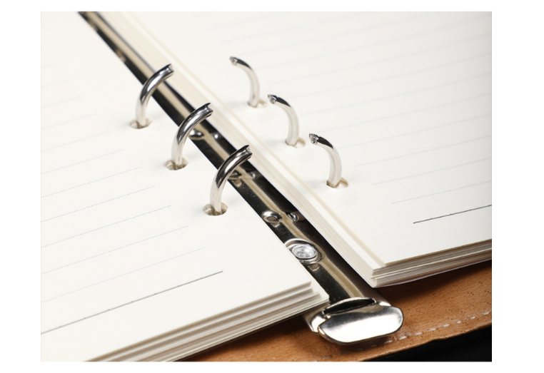 A5 leather buckle 6-hole clip notebook 0 - Tophatter Daily Deals