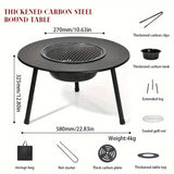 Charcoal Grill Outdoor Iron Camping Stove Outdoor Grills - Tophatter Daily Deals