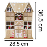 Santa House Advent Calendar with 24 Drawers | Wooden Christmas Advent Calendar Advent Calendar - Tophatter Daily Deals