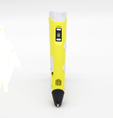 3D print pen 3D pen two generation graffiti 3D stereoscopic paintbrush children puzzle painting toys Yellow 0 - Tophatter Daily Deals