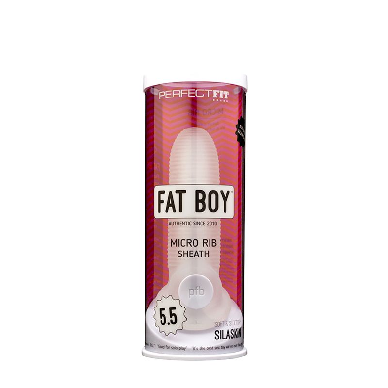 Fat Boy Micro Rib Penis Sheath 5.5 Inch – Adding 0.7 Inches of Girth > Sex Toys For Men > Penis Sleeves - Tophatter Daily Deals