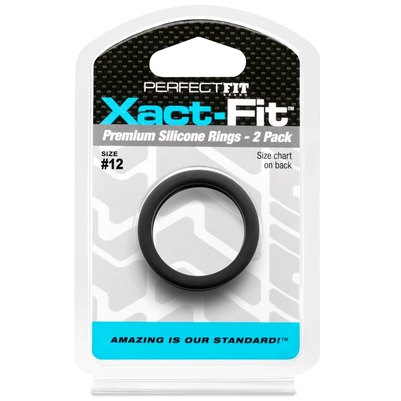 Xact-Fit #12 1.2in 2 Pk Precision Cock Ring Set > Cock Ring > Sets - Tophatter Daily Deals