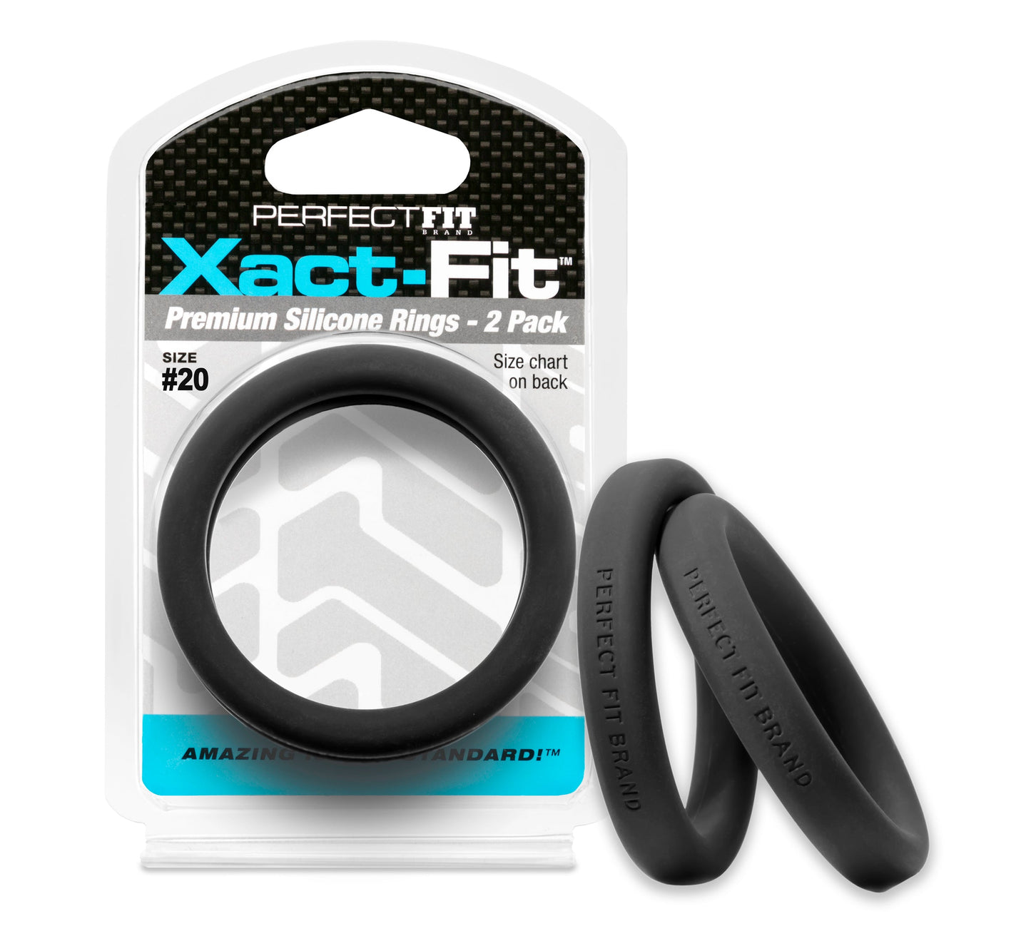 Xact Fit Cock Rings 2 Inch 2 Pack for Enhanced Comfort and Precision > Cock Ring > Sets - Tophatter Daily Deals