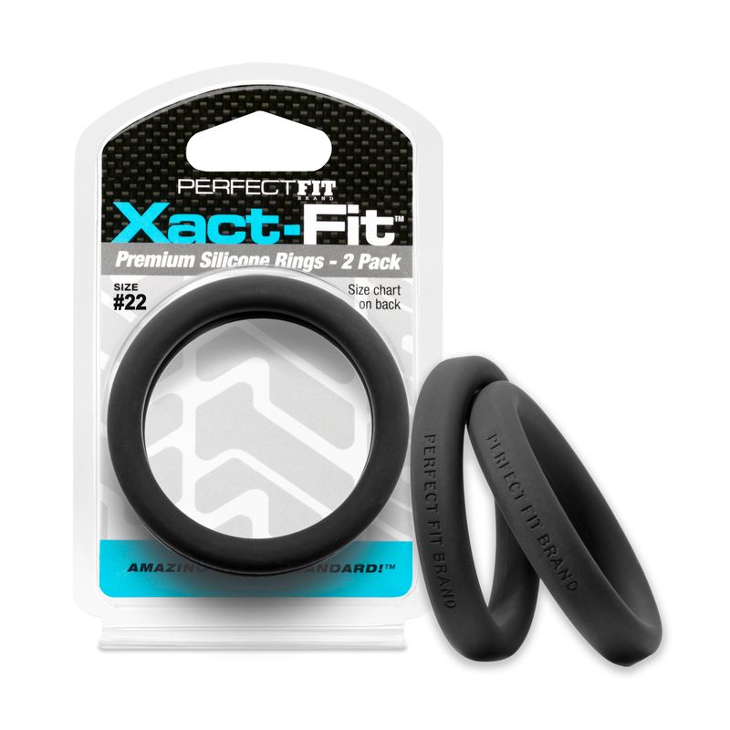 Xact Fit Number 22 2.2 Inch Cock Rings 2 Pack > Cock Ring > Single - Tophatter Daily Deals