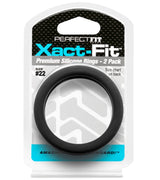 Xact Fit Number 22 2.2 Inch Cock Rings 2 Pack > Cock Ring > Single - Tophatter Daily Deals