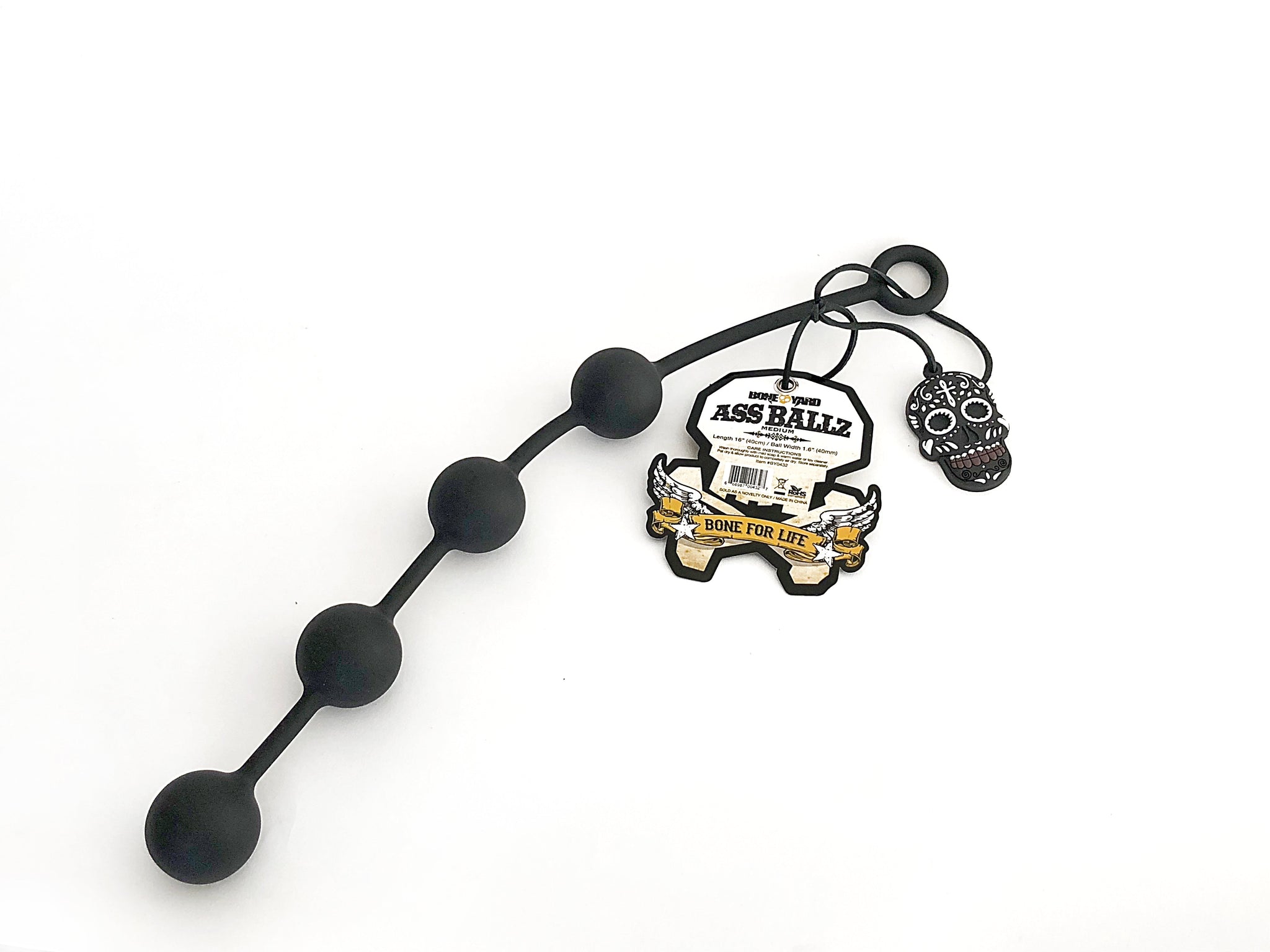 Boneyard Ass Ballz – Medical-Grade Silicone 16 Inch > Anal Range > Anal Beads - Tophatter Daily Deals