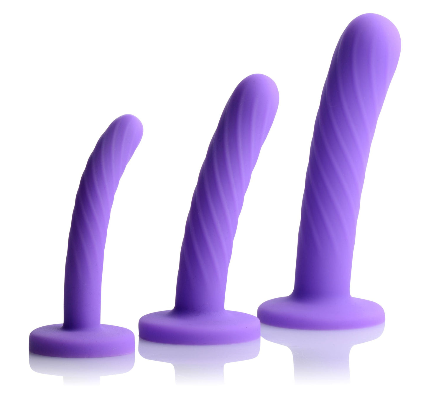 Tri Play 3 Piece Purple Silicone Dildo Set > Sex Toys > Dilators - Tophatter Daily Deals