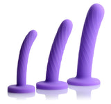 Tri Play 3 Piece Purple Silicone Dildo Set > Sex Toys > Dilators - Tophatter Daily Deals