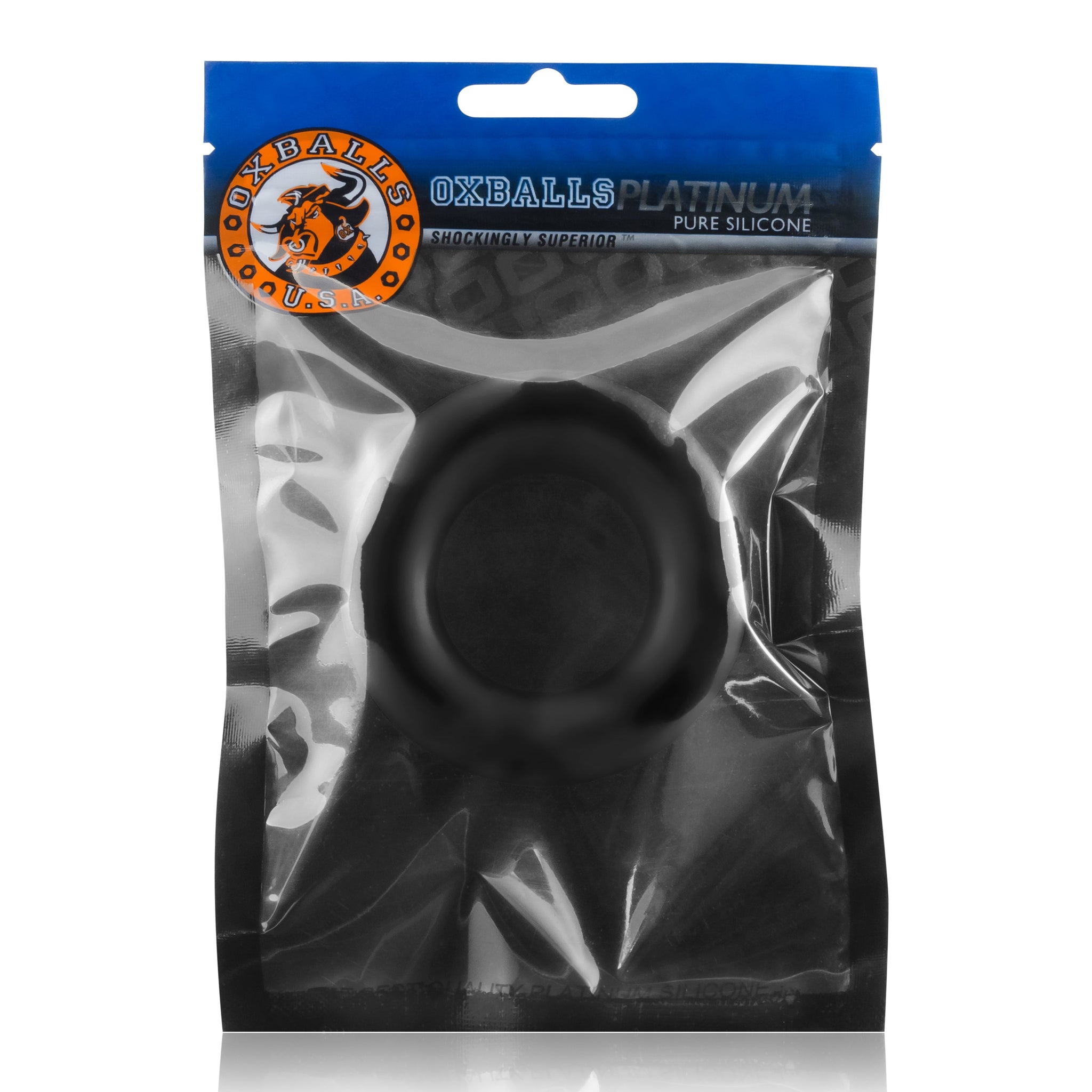 OxBalls Cock T Cockring Black 3.6 Centimeter Inner Diameter > Cock Ring > Single - Tophatter Daily Deals
