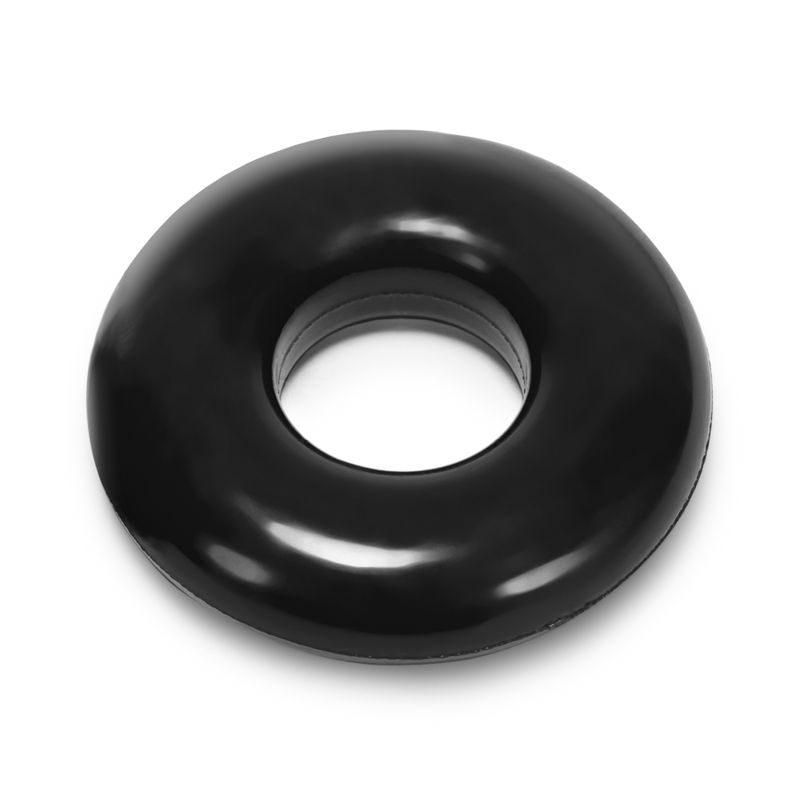 Donut 2 Large Black Cockring with Five Times Stretch > Cock Ring > Single - Tophatter Daily Deals