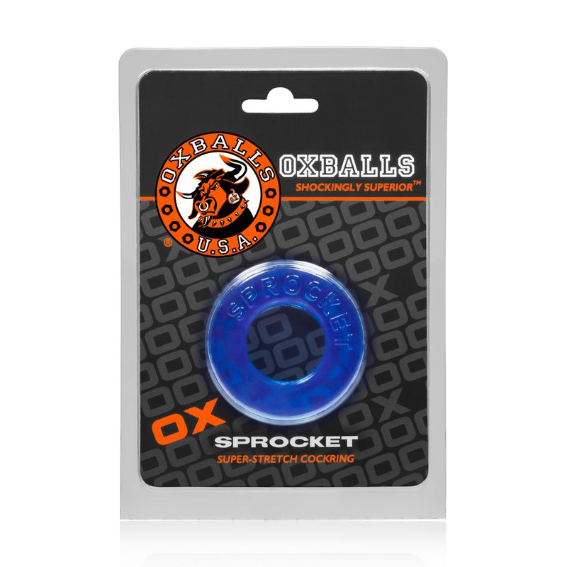 Sprocket Cockring Ice Blue Super Stretch > Cock Ring > Single - Tophatter Daily Deals