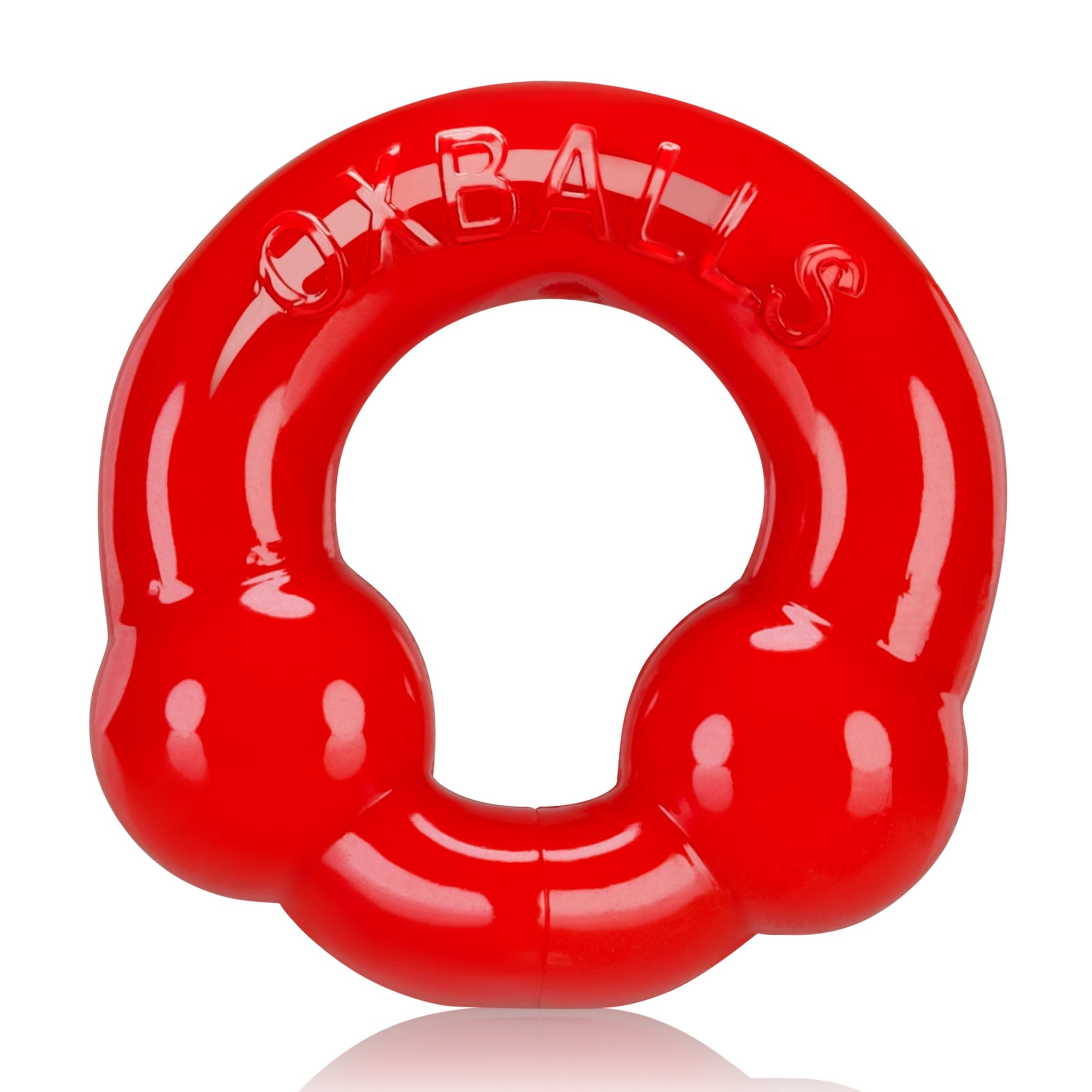 Ultraballs 2 Pack Cockring Steel and Red > Cock Ring > Sets - Tophatter Daily Deals
