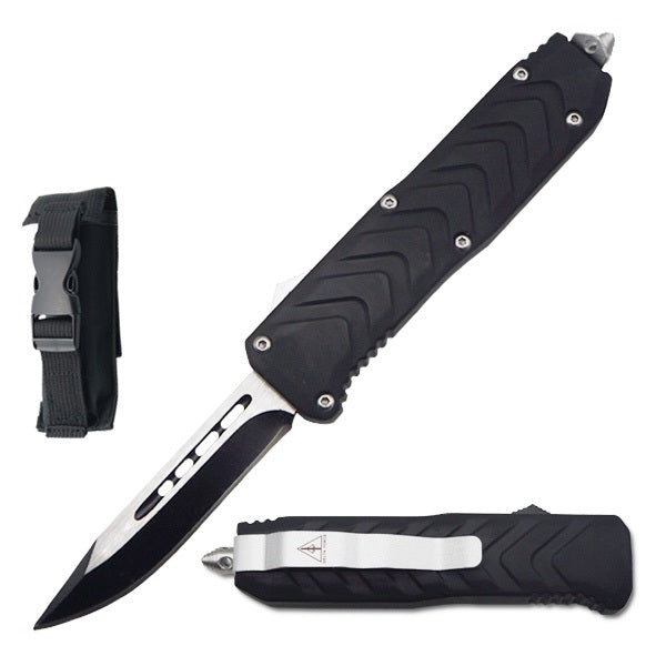 7" Dynamic Beam Drop Point Blade Automatic OTF Knife - Tophatter's Inc. Weapons Store Online Collectible Weapons - Tophatter Daily Deals