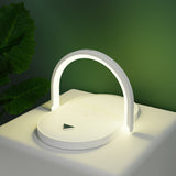 3 In 1 Foldable Wireless Charger Night Light Wireless Charging Station Stonego LED Reading Table Lamp 15W Fast Charging Light White 0 - Tophatter Daily Deals
