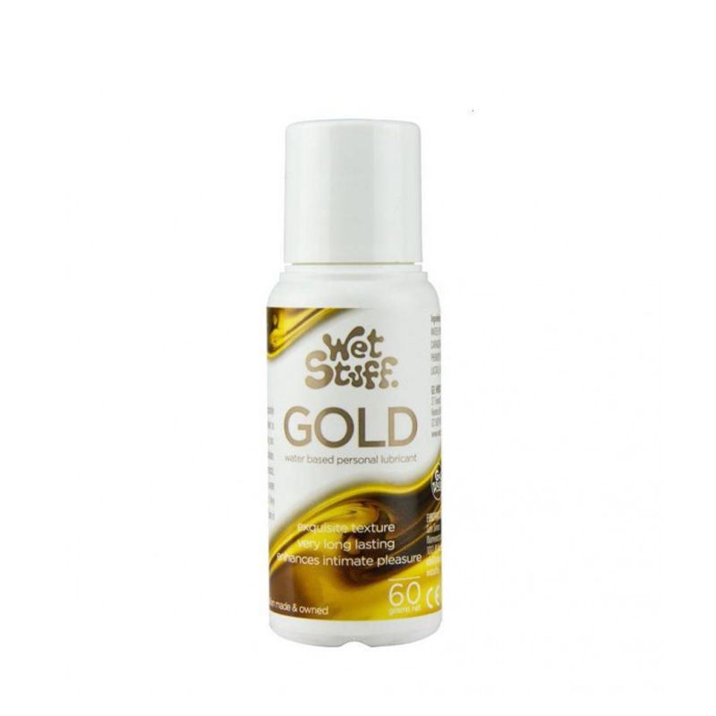Wet Stuff Gold – Long-Lasting Clear Water-Based Lubricant > Lube > Water Based - Tophatter Daily Deals