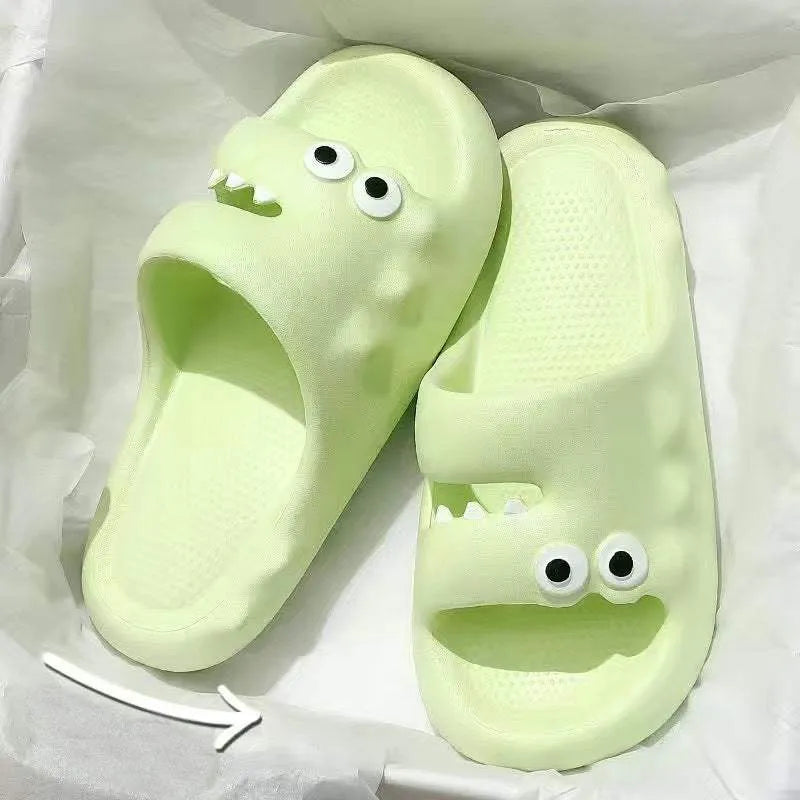 Croc-Callâ„¢ Kawaii Slippers Green Slippers - Tophatter Daily Deals
