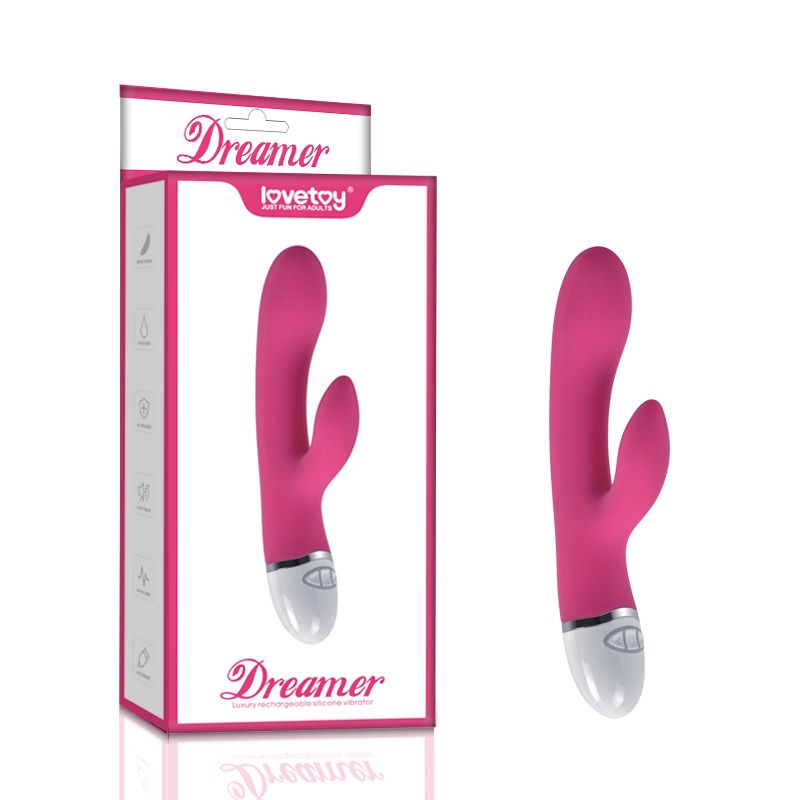 Dreamer 7 Mode Silicone Rabbit Vibrator in Pink > Vibrators > Ladies > Rabbit - Tophatter Daily Deals