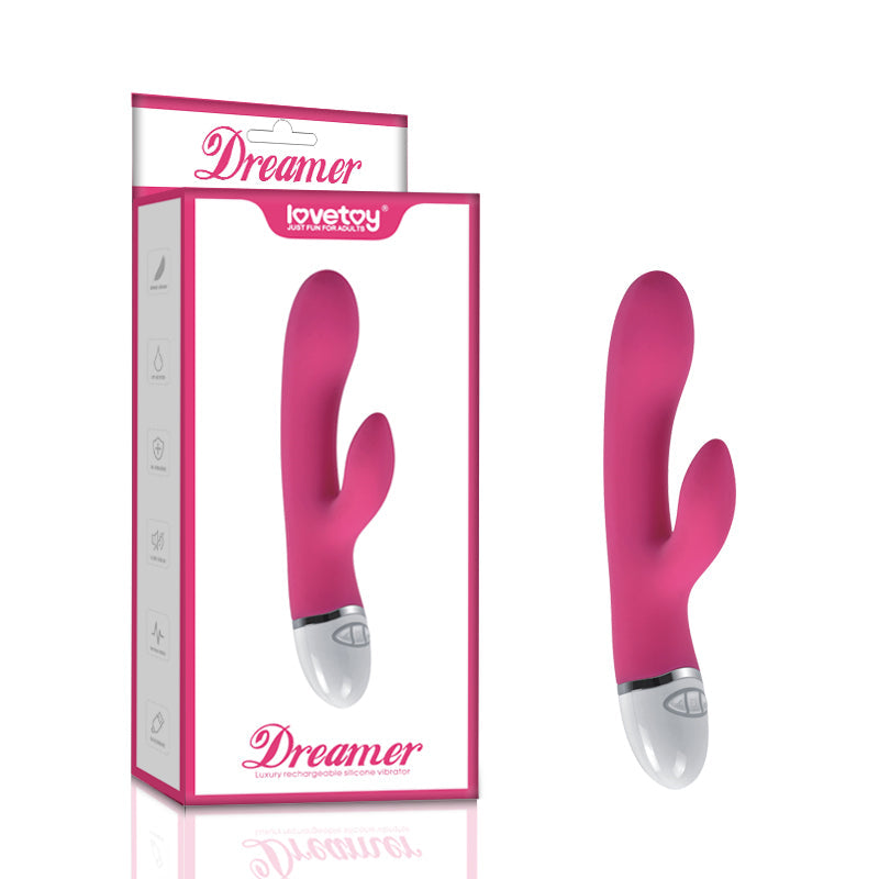 Dreamer 7 Mode Silicone Rabbit Vibrator in Pink > Vibrators > Ladies > Rabbit - Tophatter Daily Deals