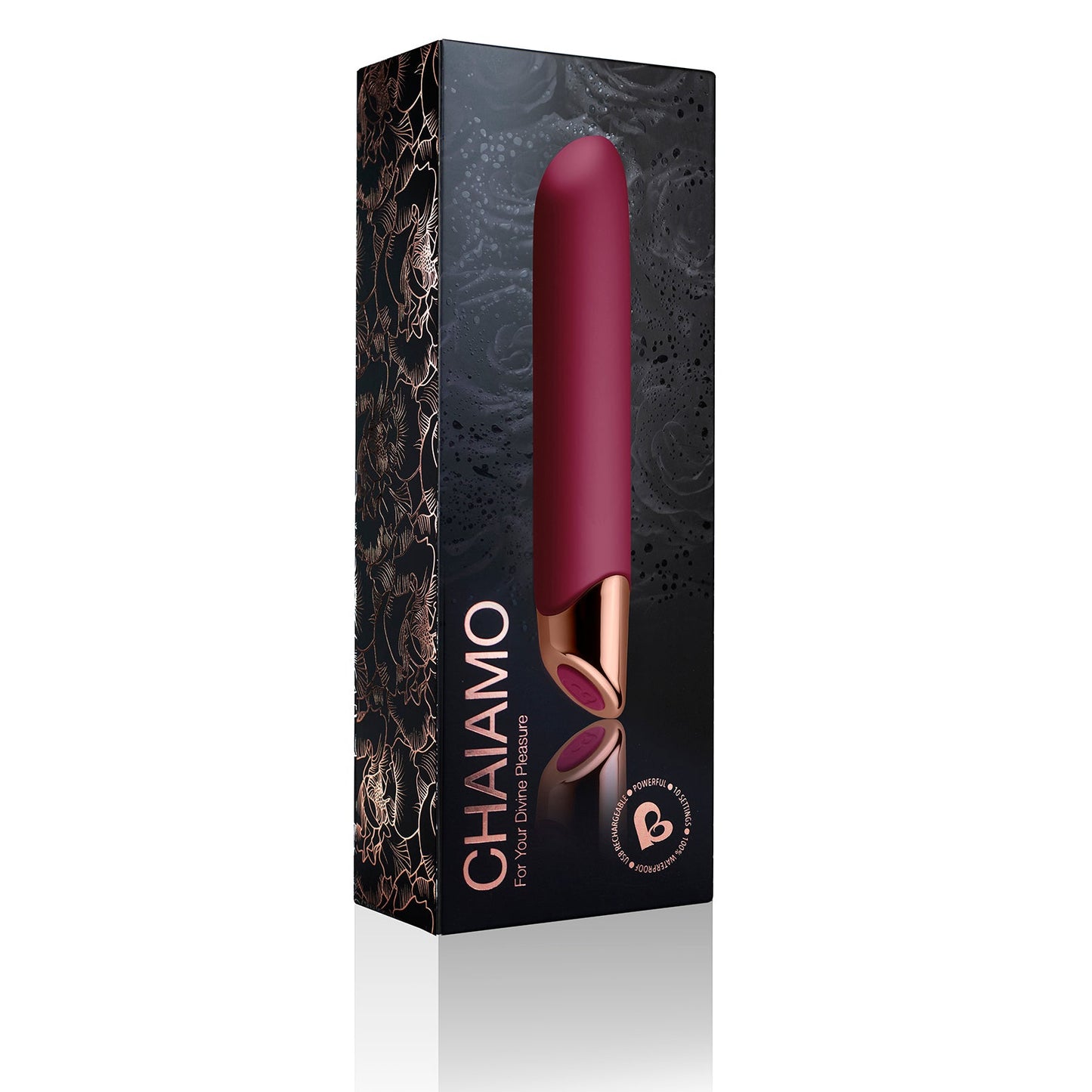 Chaiamo Burgundy Sensory Vibrator for Pleasure > Vibrators > Mini Vibrators - Tophatter Daily Deals