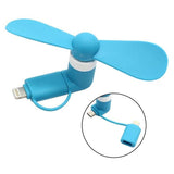 Android phone fan Type C Blue B 0 - Tophatter Daily Deals