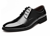 2021 spring new men's shoes business dress shoes fashion lace men's shoes shoes shoes Black Men's casual dress shoes - Tophatter Daily Deals