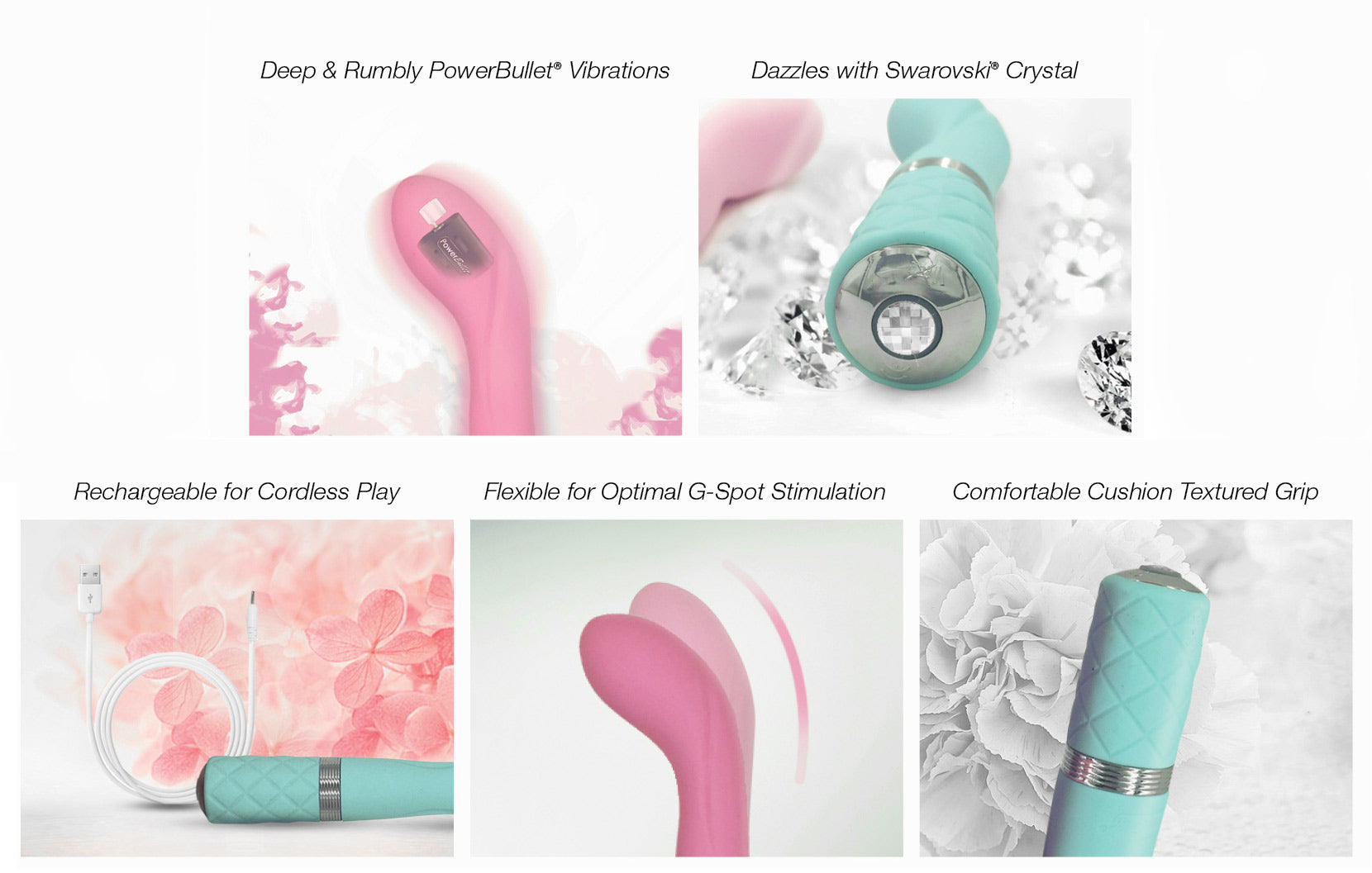 Pillow Talk Sassy Pink Pleasure Toy > Sex Toys For Ladies > G-Spot Vibrators - Tophatter Daily Deals