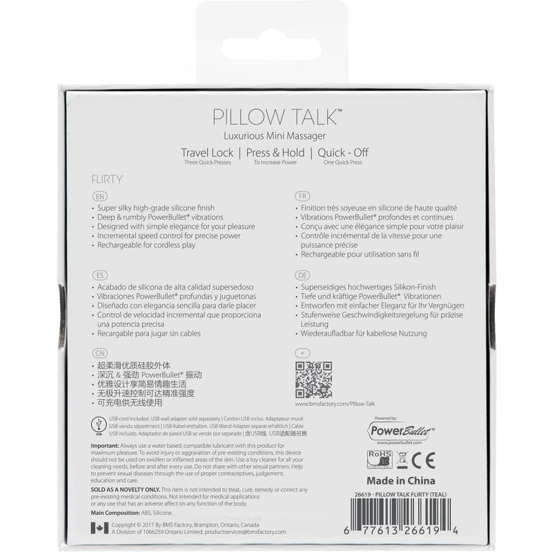 Pillow Talk Flirty Vibe with Swarovski Crystal – Small Vibrator > Vibrators > Standard Vibrators - Tophatter Daily Deals