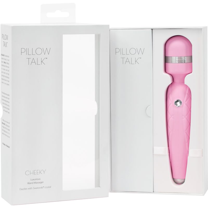 Pillow Talk Cheeky Wand – Luxury Wand Vibrator with Swarovski Crystal > Sex Toys > Massage Wands - Tophatter Daily Deals