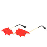 Bat shape personalized glasses Gin Red Tablets 0 - Tophatter Daily Deals