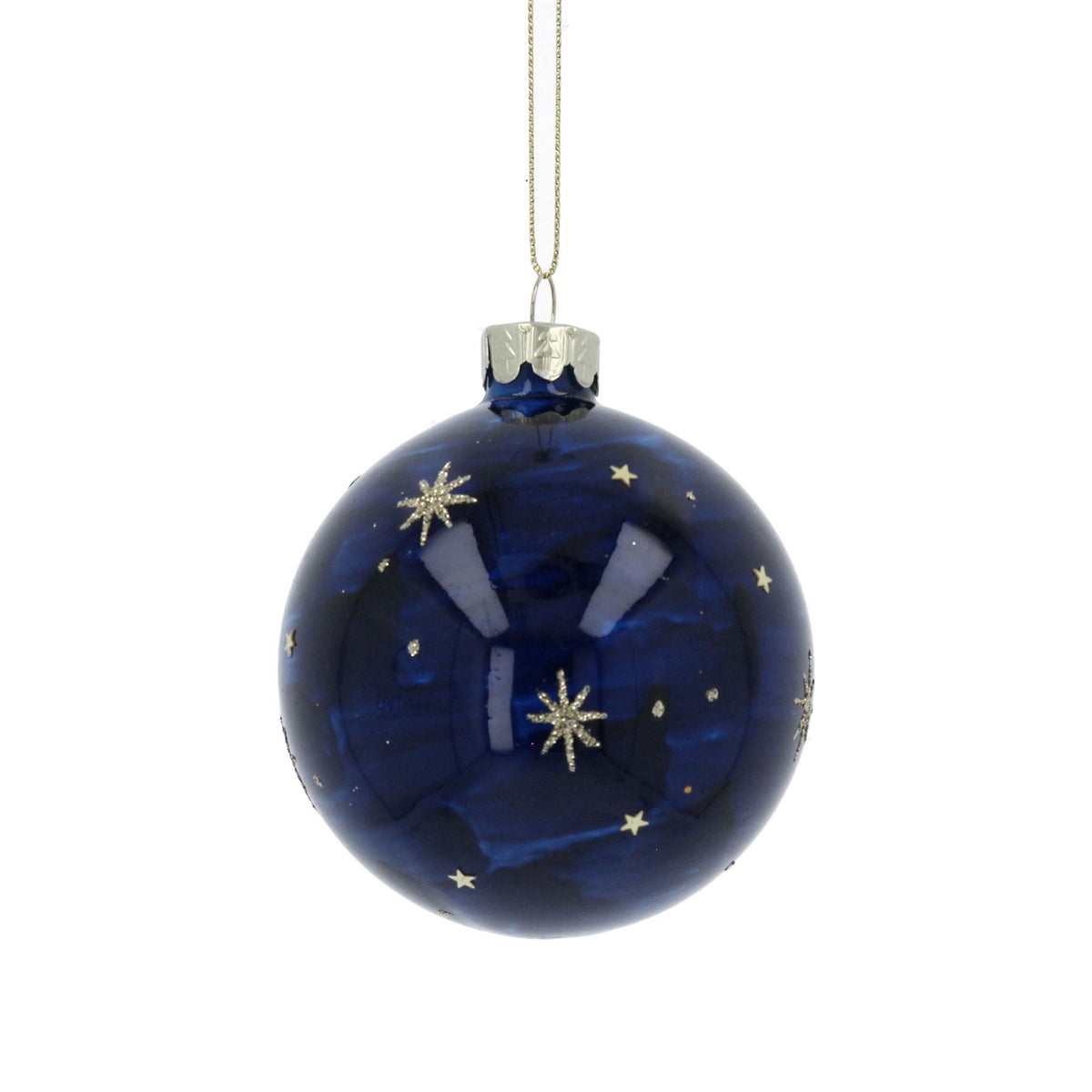 Celestial Christmas Bauble | Moon & Stars Christmas Tree Hanging Ornament - 8cm Baubles - Tophatter Daily Deals