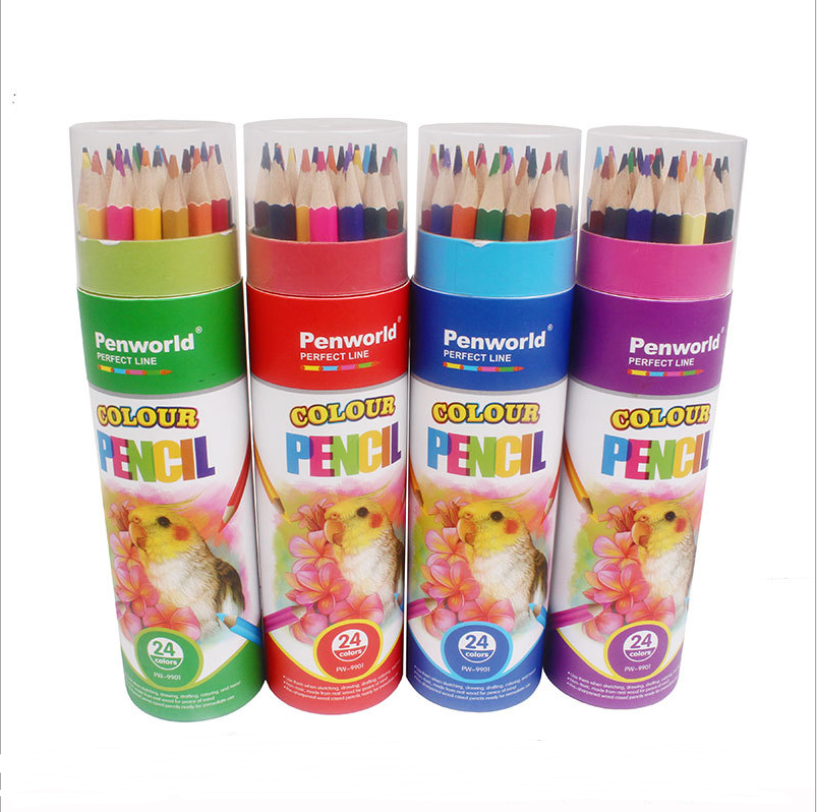 24-color color lead tube 24 colored pencils 0 - Tophatter Daily Deals