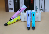 3D print pen 3D pen two generation graffiti 3D stereoscopic paintbrush children puzzle painting toys 0 - Tophatter Daily Deals