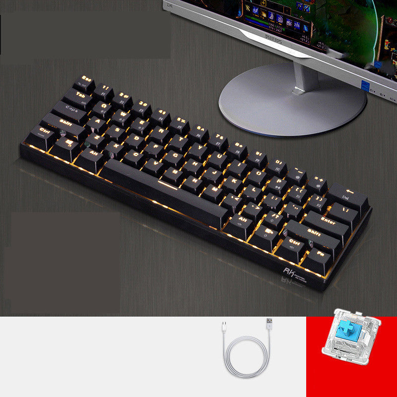 Bluetooth Mechanical Keyboard Mobile Phone Tablet 7 Style 0 - Tophatter Daily Deals