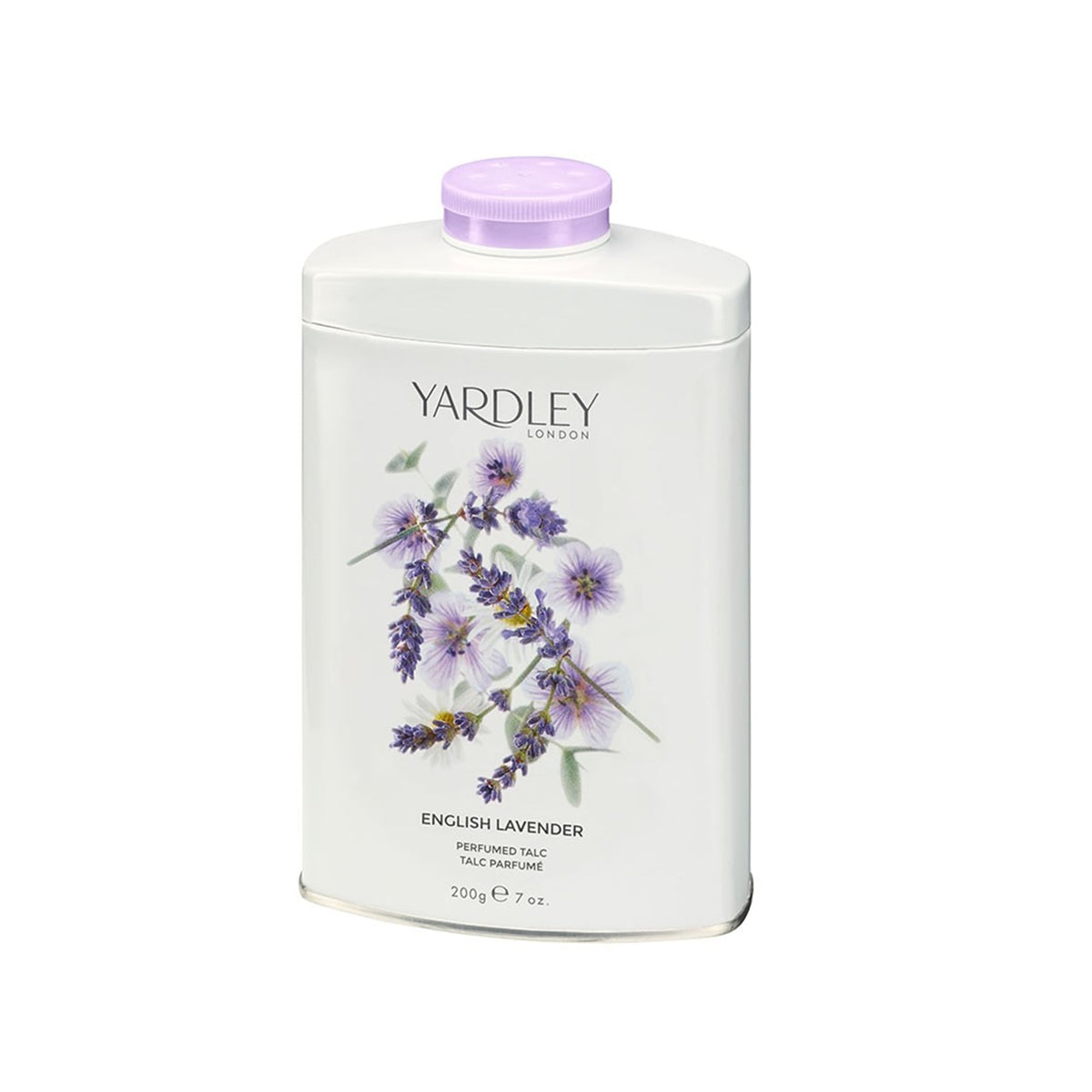 Yardley English Lavender Fragranced Talc 200g Tin Default Title - Tophatter Daily Deals