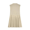 Pleated Round Neck Sleeveless Mini Dress Casual Dresses - Tophatter Daily Deals