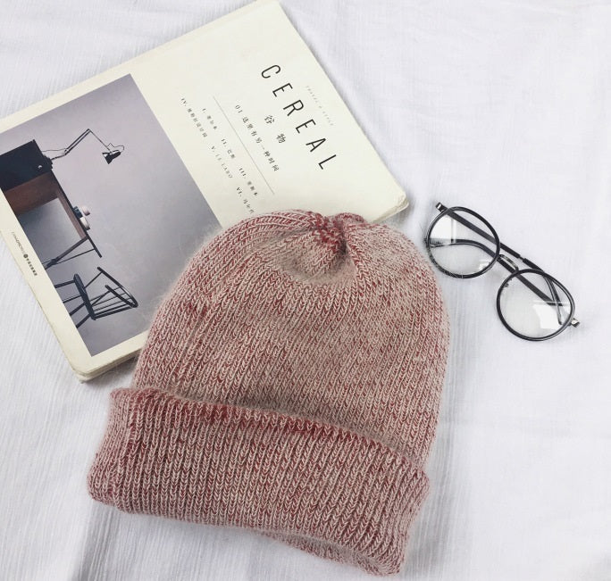 Autumn Winter Rabbit Hair Winter Skullies Hat Wine Red 0 - Tophatter Daily Deals