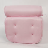 6 suction cups bath pillow 3D net bathtub pillow Pink 0 - Tophatter Daily Deals