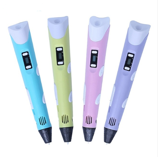 3D print pen 3D pen two generation graffiti 3D stereoscopic paintbrush children puzzle painting toys 0 - Tophatter Daily Deals
