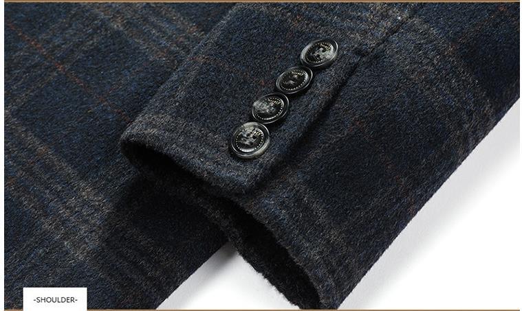 Warm Refined Men's Overcoat - Longline, Wool, Citywear 3D Changing Face Moving Picture Frame - Tophatter Daily Deals