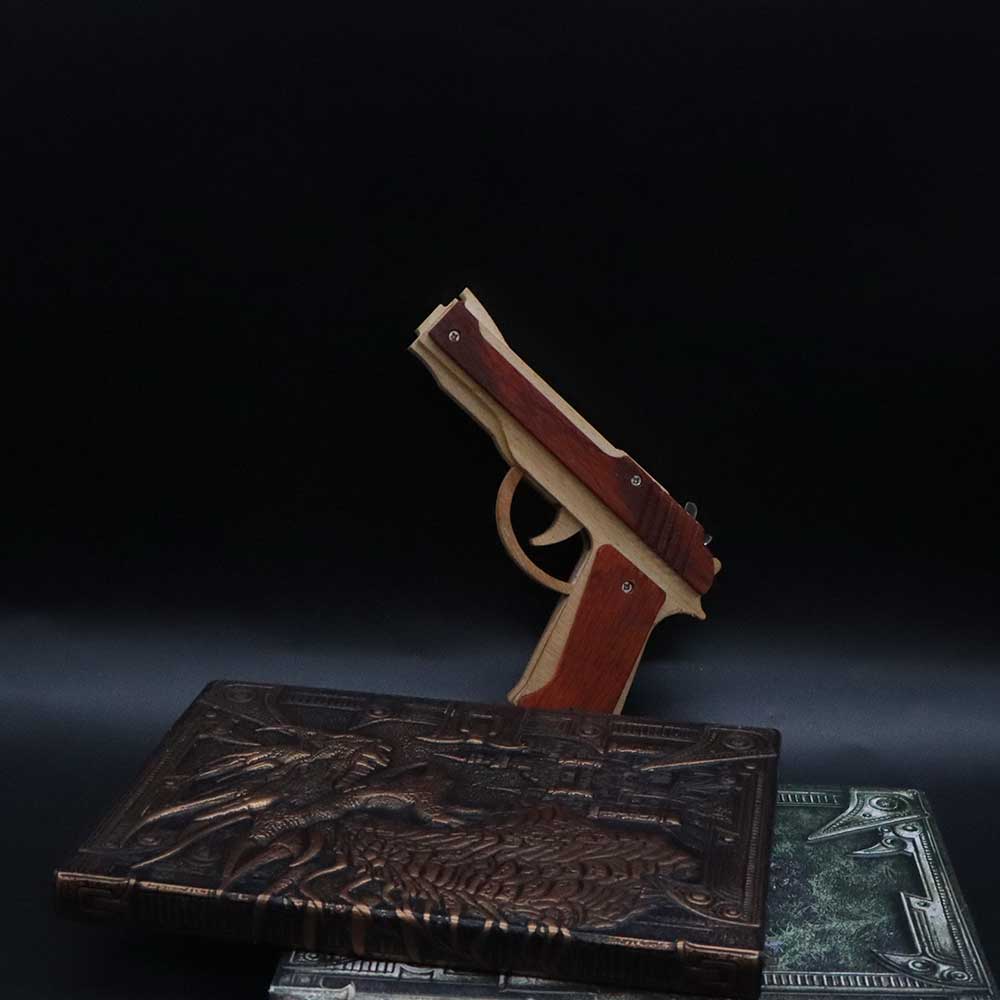 Wooden M9 Replica Rubber Band Gun - Tophatter Daily Deals